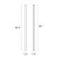 SONNEMAN Vanity 48" Slim LED Polished Chrome Optical Acrylic Shade Bath Bar Lighting