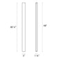 SONNEMAN Vanity 48" Wide LED Polished Chrome Optical Acrylic Shade Bath Bar Lighting