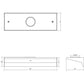 SONNEMAN Votives 12" W x 2" H 2-Light Satin White Frosted Acrylic Shade Wall Bar Lighting