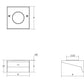 SONNEMAN Votives 4" W x 2" H 2-Light LED Bright Satin Aluminum Frosted Acrylic Shade Wall Sconce