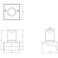 SONNEMAN Votives 4" W x 5" H 2-Light LED Bright Satin Aluminum Frosted Acrylic Shade Wall Sconce