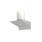 SONNEMAN Votives 4" W x 5" H 2-Light LED Bright Satin Aluminum Frosted Acrylic Shade Wall Sconce