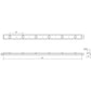 SONNEMAN Votives 72" W x 2" H 12-Light Bright Satin Aluminum Frosted Acrylic Shade Wall Bar Lighting