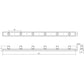 SONNEMAN Votives 72" W x 5" H 12-Light Bright Satin Aluminum Frosted Acrylic Shade Wall Bar Lighting