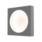 SONNEMAN Vuoto 10" 1-Light LED Dove Gray Aluminum Shade Flush Mount Lighting