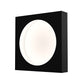 SONNEMAN Vuoto 10" 1-Light LED Satin Black Aluminum Shade Flush Mount Lighting