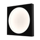 SONNEMAN Vuoto 15" 1-Light LED Satin Black Aluminum Shade Flush Mount Lighting