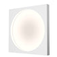 SONNEMAN Vuoto 20" 1-Light LED Satin White Aluminum Shade Flush Mount Lighting