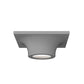 SONNEMAN Zoom LED Dove Gray Thermoplastic Shade Surface Flush Mount