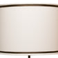 Stone County Ironworks 18" Linen Lamp Shade With Espresso Accent