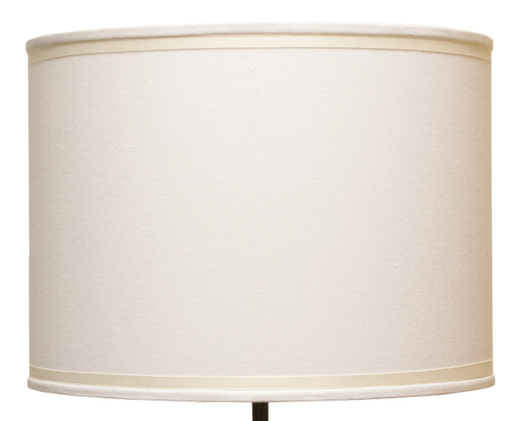 Stone County Ironworks 18" Linen Lamp Shade With Ivory White Accent