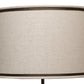 Stone County Ironworks 18" Oatmeal Lamp Shade With Espresso Accent