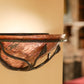 Stone County Ironworks Leaf 12" Hand Rubbed Bronze Copper Wall Sconce With Copper Iron Accent