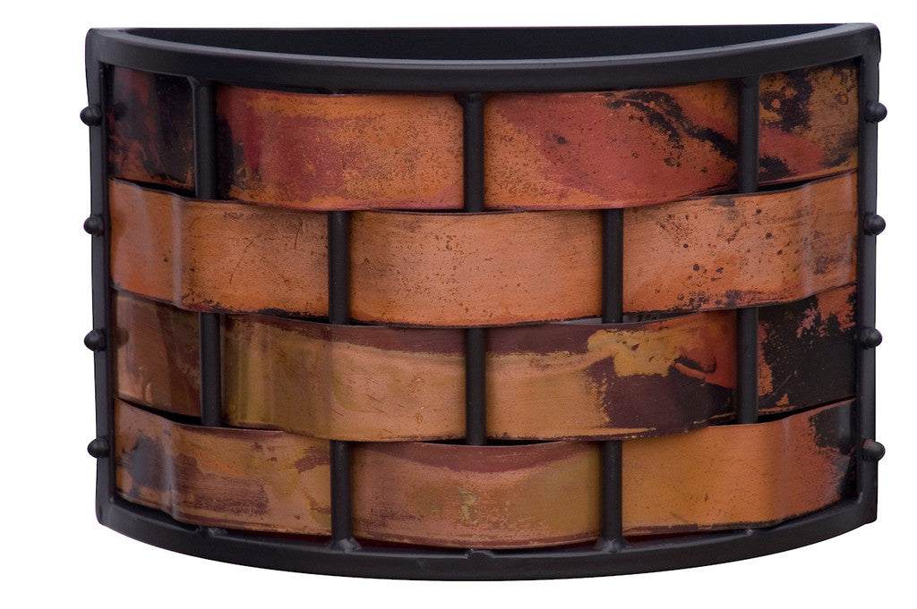 Stone County Ironworks Rushton 14" Hand Rubbed Pewter Iron Wall Sconce