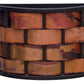 Stone County Ironworks Rushton 14" Woodland Brown Iron Wall Sconce With Gold Iron Accent