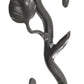 Stone County Ironworks Sassafras 8" Hand Rubbed Ivory Iron Extender Hook With Copper Iron Accent