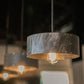 Stone County Ironworks Urban Forge 13" Chalk White Iron Pendant Lamp With Gold Iron Accent and Copper Shade