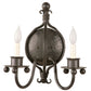 Stone County Ironworks Williamsburg 15" Chalk White Iron Wall Sconce