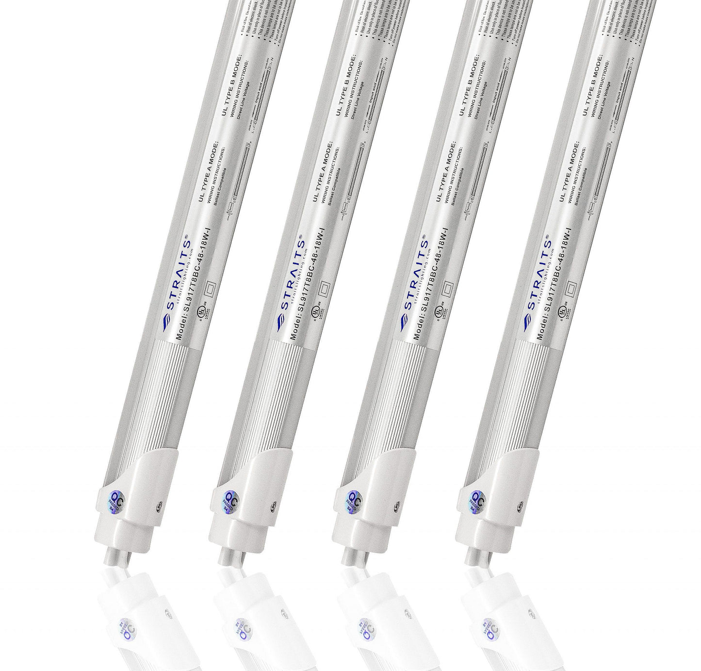 Straits Lighting MX-Series 4ft T8 LED Tubes - 18W - 5000K - Frosted - UL/DLC-G13 Dimmable