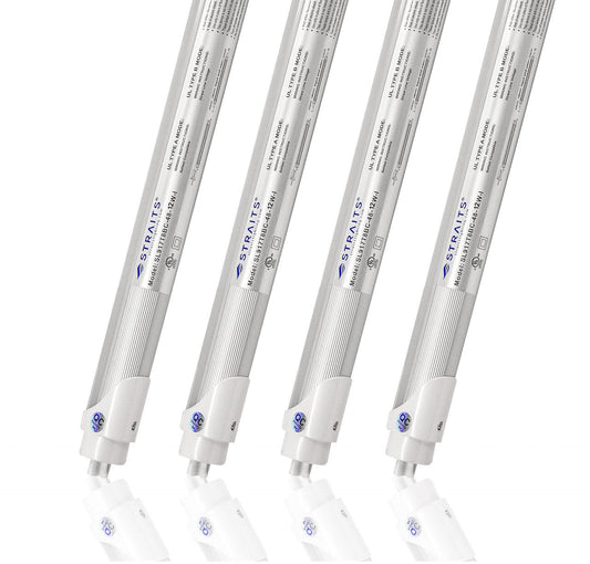 Straits Lighting X-Series 4ft T8BC LED Tubes - 12W - 5000K - Frosted - UL/DLC-G13