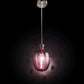Sylcom Aphros 0280-NS-AMT Amethyst Wall Lamp in Brushed Nickel Metal Finish