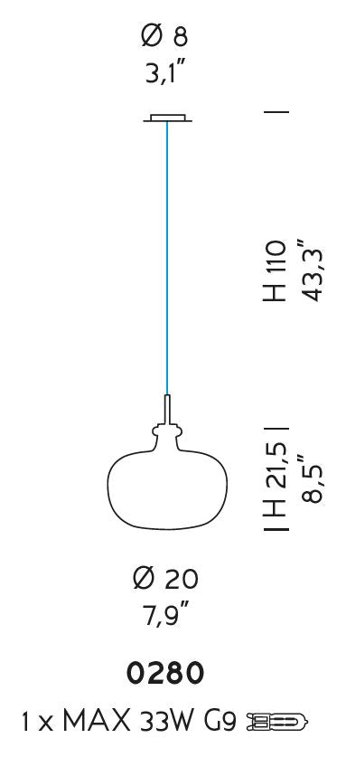 Sylcom Aphros 0280-NS-CR Clear Wall Lamp in Brushed Nickel Metal Finish