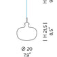 Sylcom Aphros 0281-NS-OCE Ocean Wall Lamp in Brushed Nickel Metal Finish