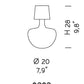 Sylcom Aphros 0292-NS-DEN Blue Denim Wall Lamp in Brushed Nickel Metal Finish