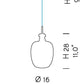 Sylcom Aphros 0301-NS-TOP Topaz Wall Lamp in Brushed Nickel Metal Finish