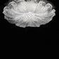 Sylcom Bembo 918/80-B-CR Clear Ceiling lamp in White Metal Finish