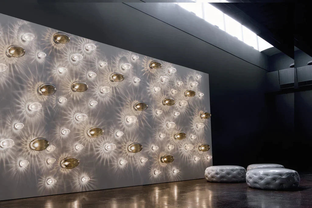 Sylcom Bitta 14-K-FU Smoked Wall Lamp
