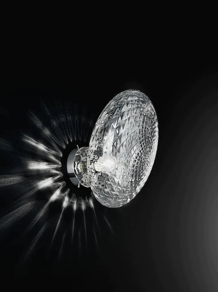 Sylcom Bitta 14-K-FU Smoked Wall Lamp