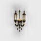 Sylcom Bucintoro 1798/10-PA-AMT.ORO Amethyst and 24Kt Gold Chandelier in Silver Bronzing Metal Finish
