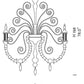 Sylcom Bucintoro 1798/10-PA-AMT.ORO Amethyst and 24Kt Gold Chandelier in Silver Bronzing Metal Finish