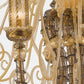 Sylcom Bucintoro 1798/10-PO-FU.ORO Smoked and 24 Kt Gold Chandelier in Gold Bronzing Metal Finish