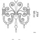 Sylcom Bucintoro 1798/6-PO-BLAV.ORO Ivory and Gold Chandelier in Gold Bronzing Metal Finish