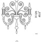 Sylcom Bucintoro 1798/8-PA-CR Clear Chandelier in Silver Bronzing Metal Finish