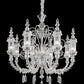 Sylcom Bucintoro 1798/8-PO-AMT.ORO Amethyst and 24Kt Gold Chandelier in Gold Bronzing Metal Finish