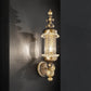 Sylcom Bucintoro 1798/A1-PO-FU.ORO Smoked and 24 Kt Gold Wall Lamp in Gold Bronzing Metal Finish