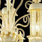Sylcom Bucintoro 1798/A2-PA-BLAV.ORO Ivory and Gold Wall Lamp in Silver Bronzing Metal Finish