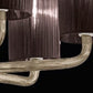 Sylcom Can Can 2120/6-K-FU Smoked Suspension in Polished Chrome Metal Finish