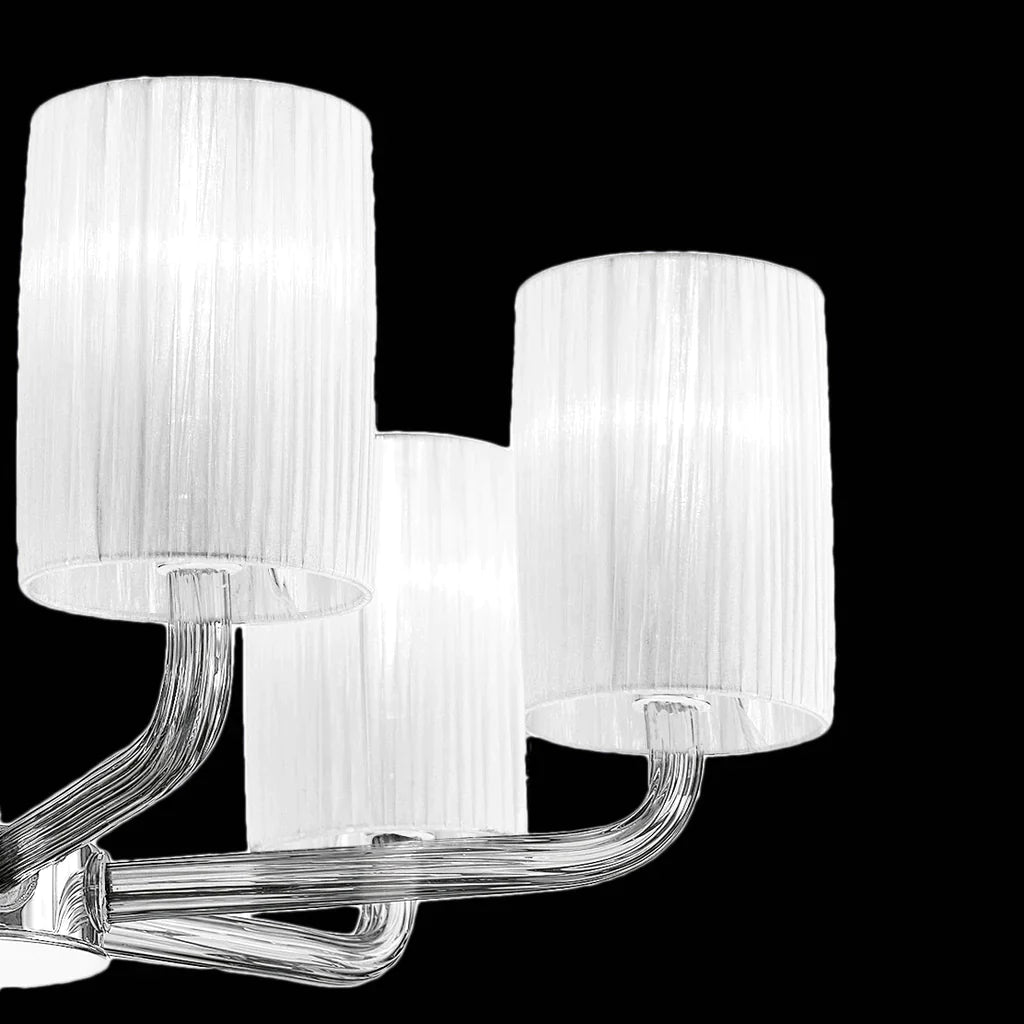 Sylcom Can Can 2120/9-K-CR Clear Suspension in Polished Chrome Metal Finish