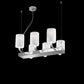 Sylcom Can Can 2121/6-K-CR Clear Suspension in Polished Chrome Metal Finish