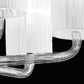 Sylcom Can Can 2121/6-K-CR Clear Suspension in Polished Chrome Metal Finish