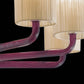 Sylcom Can Can 2122/A2-K-AMT Amethyst Wall Lamp in Polished Chrome Metal Finish