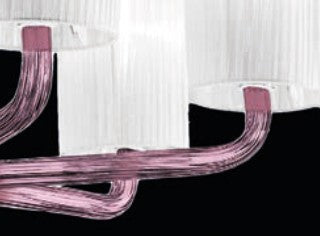 Sylcom Can Can 2122/A2-K-AMT Amethyst Wall Lamp in Polished Chrome Metal Finish