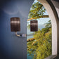 Sylcom Can Can 2122/A2-K-FU Smoked Wall Lamp in Polished Chrome Metal Finish