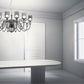 Sylcom Candel 2700/12-NNS-GRY Grey Suspension in Brushed Black Nickel Metal Finish