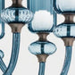 Sylcom Candel 2700/9-OS-DEN Blue Denim Suspension in Brushed Gold Metal Finish