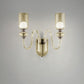 Sylcom Candel 2700/A2-NNS-TOP Topaz Wall Lamp in Brushed Black Nickel Metal Finish